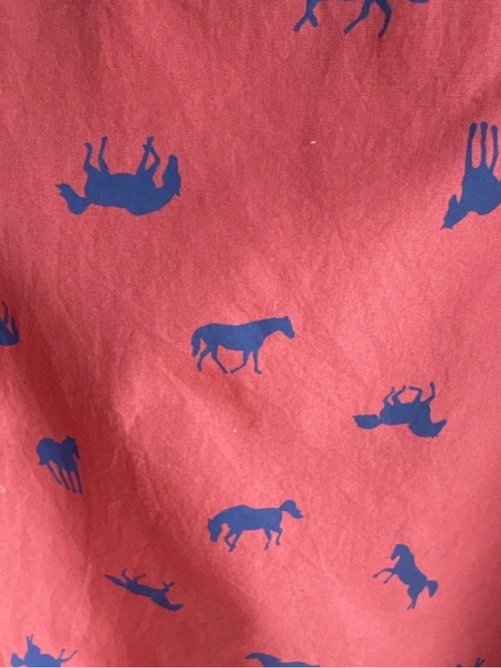 Matilda Jane Joanna Gaines Men’s Short-Sleeve Button Up Shirt Horse Print Size L - Picture 7 of 7